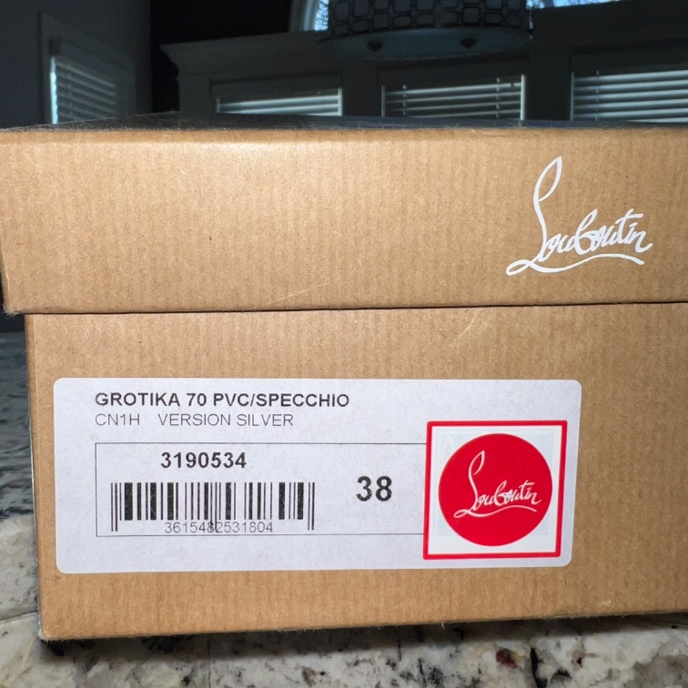 Christian Louboutin silver Grotika High heels wedding - Picture 4 of 11